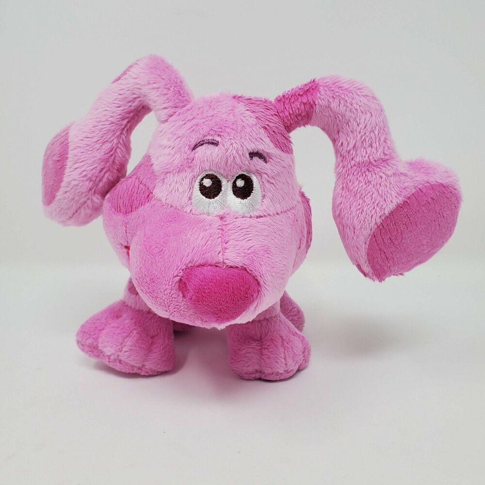 Blue's Clues & You Stuffed Animal Plush 7" Magenta Pink Nickelodeon Puppy Dog